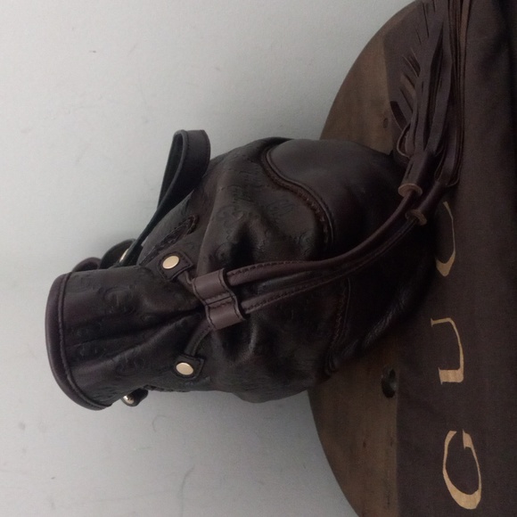 Authentic Gucci GG Monogram Supreme Guccissima Leather Tassels Tribeca Tote Bag - Picture 7 of 12